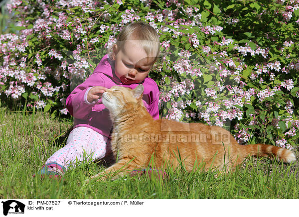 Kind mit Katze / kid with cat / PM-07527