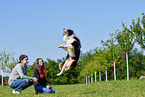 humans with Australian Shepherd