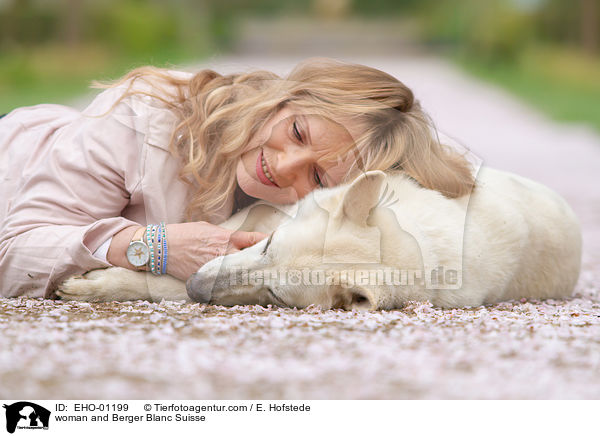 woman and Berger Blanc Suisse / EHO-01199