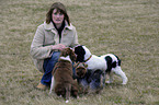 young woman with Border Collie