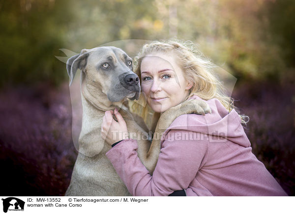 Frau mit Cane Corso / woman with Cane Corso / MW-13552