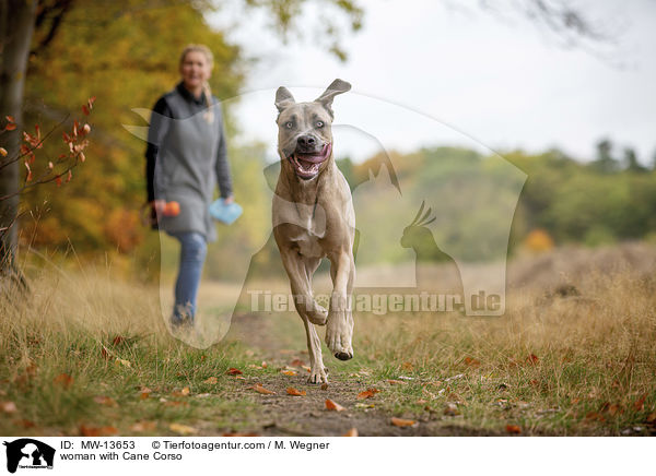 Frau mit Cane Corso / woman with Cane Corso / MW-13653