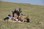 woman with Chihuahuas