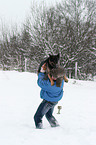 man and German Shepherd