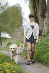 girl with Golden Retriever