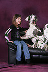 girl and Great Dane