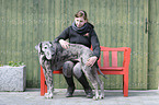 woman and Great Dane