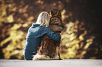 woman and Harz Fox