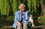 pensioner and Jack Russell Terrier