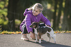 girl with Jack Russell Terrier