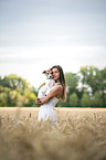 woman with Jack Russell Terrier