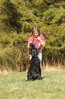 girl with Labrador Retriever