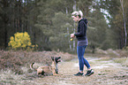 young woman with Malinois