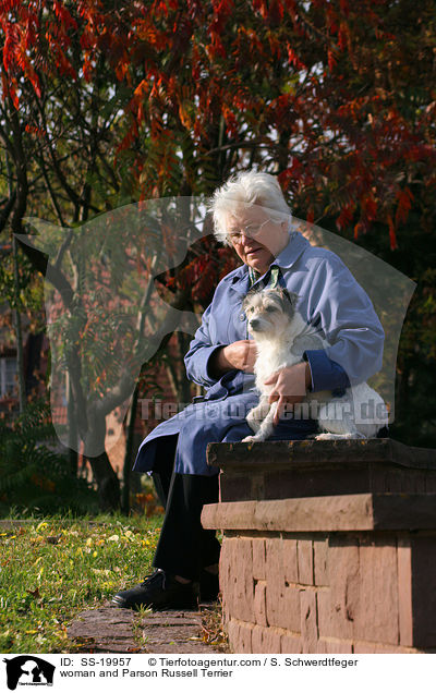 Frau und Parson Russell Terrier / woman and Parson Russell Terrier / SS-19957