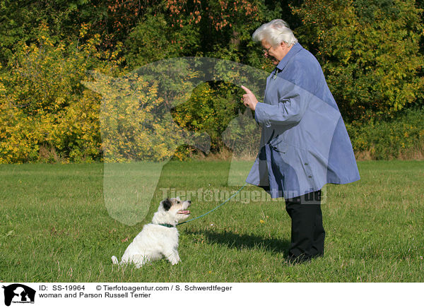 Frau und Parson Russell Terrier / woman and Parson Russell Terrier / SS-19964