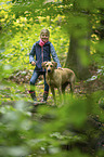 girl with Rhodesian Ridgeback