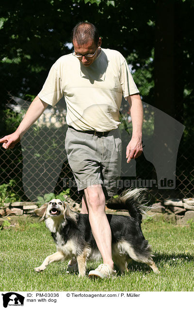 Mann mit Hund / man with dog / PM-03036