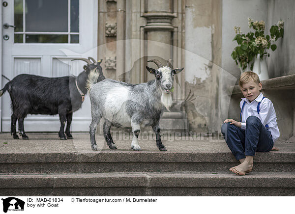 Junge mit Ziege / boy with Goat / MAB-01834