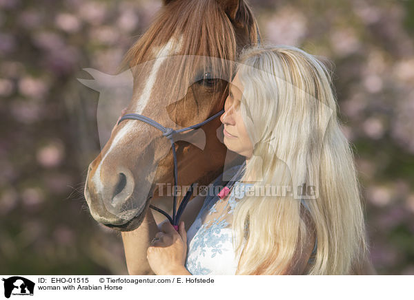 Frau mit Araber / woman with Arabian Horse / EHO-01515