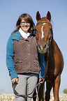 woman with arabian horse