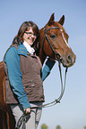 woman with arabian horse