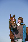 woman with arabian horse