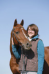 woman with arabian horse