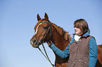 woman with arabian horse