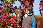 woman with arabian horse