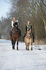 woman with horses