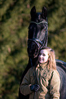 girl with Frisian horse