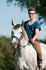 boy and warmblood