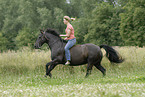 woman with pony