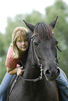 woman with pony