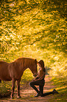 girl and German Riding Pony