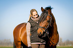 woman and German Riding Pony Portrait