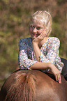 German Riding Pony with woman