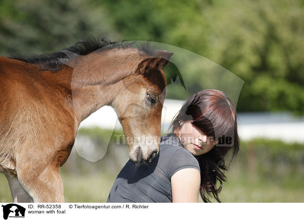 woman with foal / RR-52358