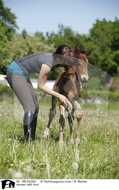 woman with foal / RR-52363