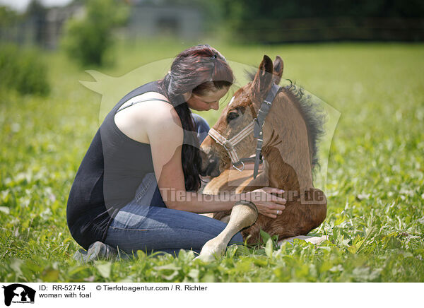woman with foal / RR-52745