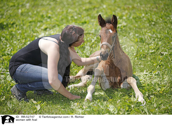 woman with foal / RR-52747