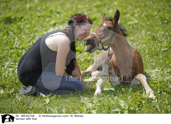 woman with foal / RR-52748
