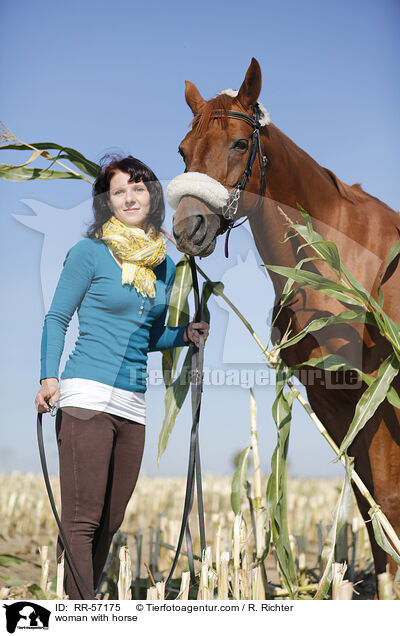 woman with horse / RR-57175