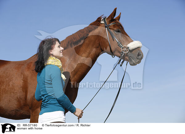 woman with horse / RR-57180