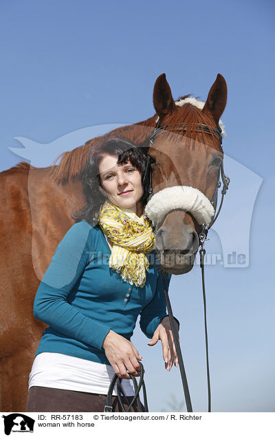 woman with horse / RR-57183