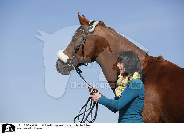 woman with horse / RR-57206