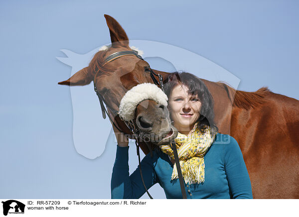 woman with horse / RR-57209
