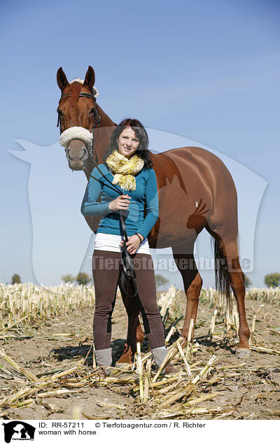 woman with horse / RR-57211