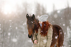 Woman with German Sport Horse
