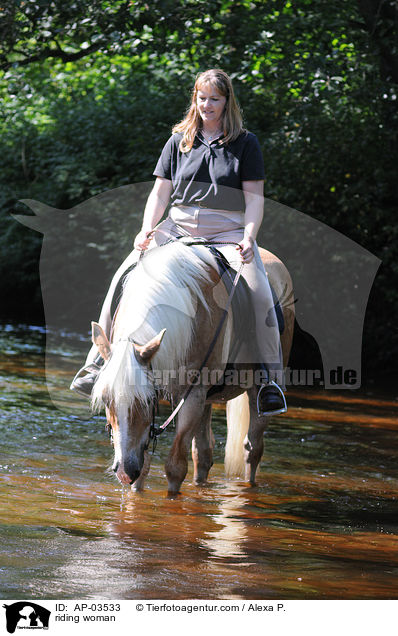 riding woman / AP-03533